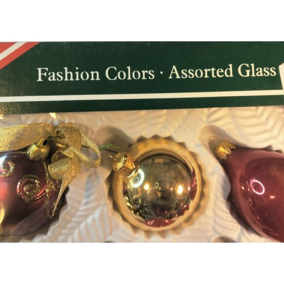 Bradford Handcrafted Glass Glitter Christmas Ornaments lot 16 - Picture 7 of 10